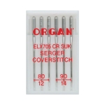 Organ Needles ELX705 Chrom SUK 6 Nadeln 80-90