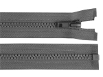 Reißverschluss für Jacken teilbar 5 mm Länge 50 cm grau 319