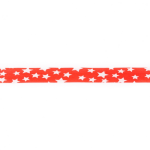Einfassband 20 mm mit Sterne rot weiß