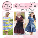 Jessy Sewing Papierschnittmuster Ladies Partydress Kleid Größe 32 - 56